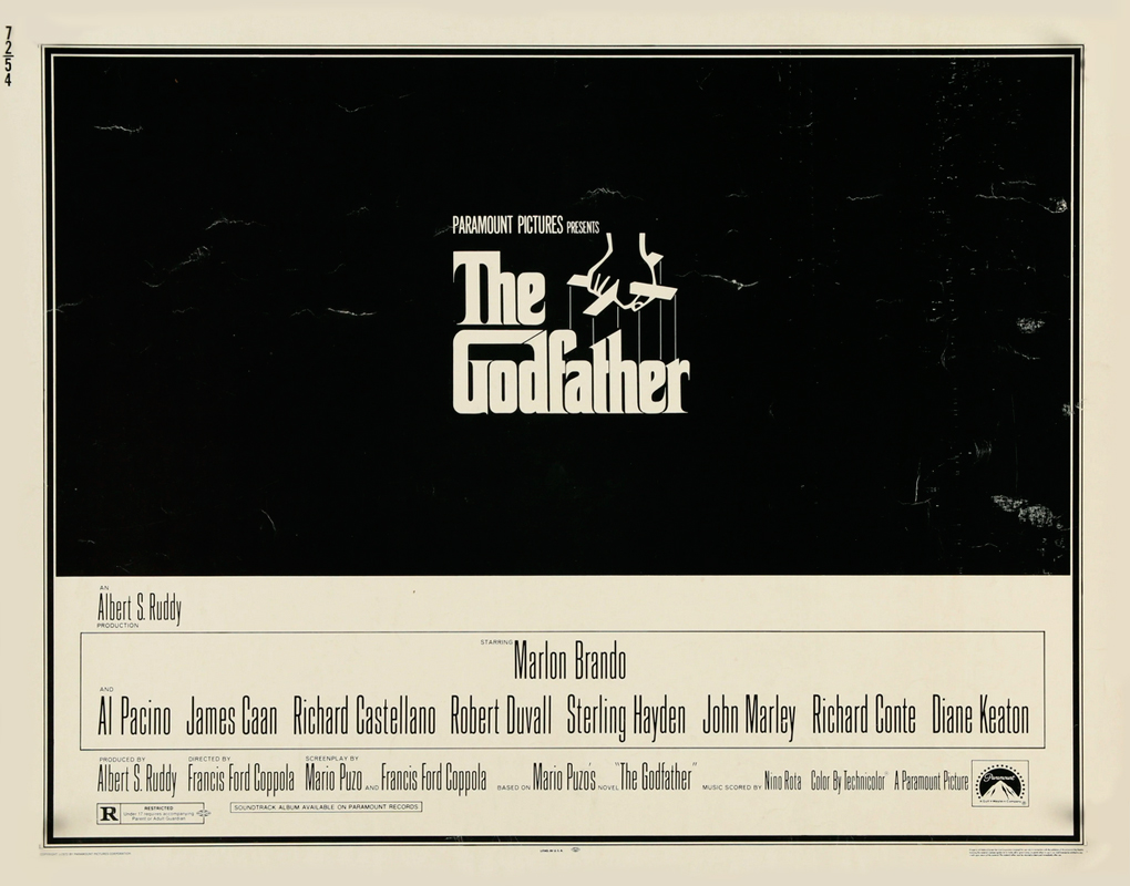 the godfather part 1 classic movie poster