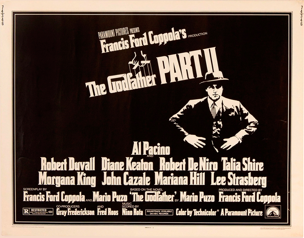 the godfather part 2 classic movie poster