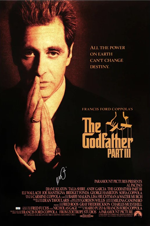 the godfather part 3 movie poster