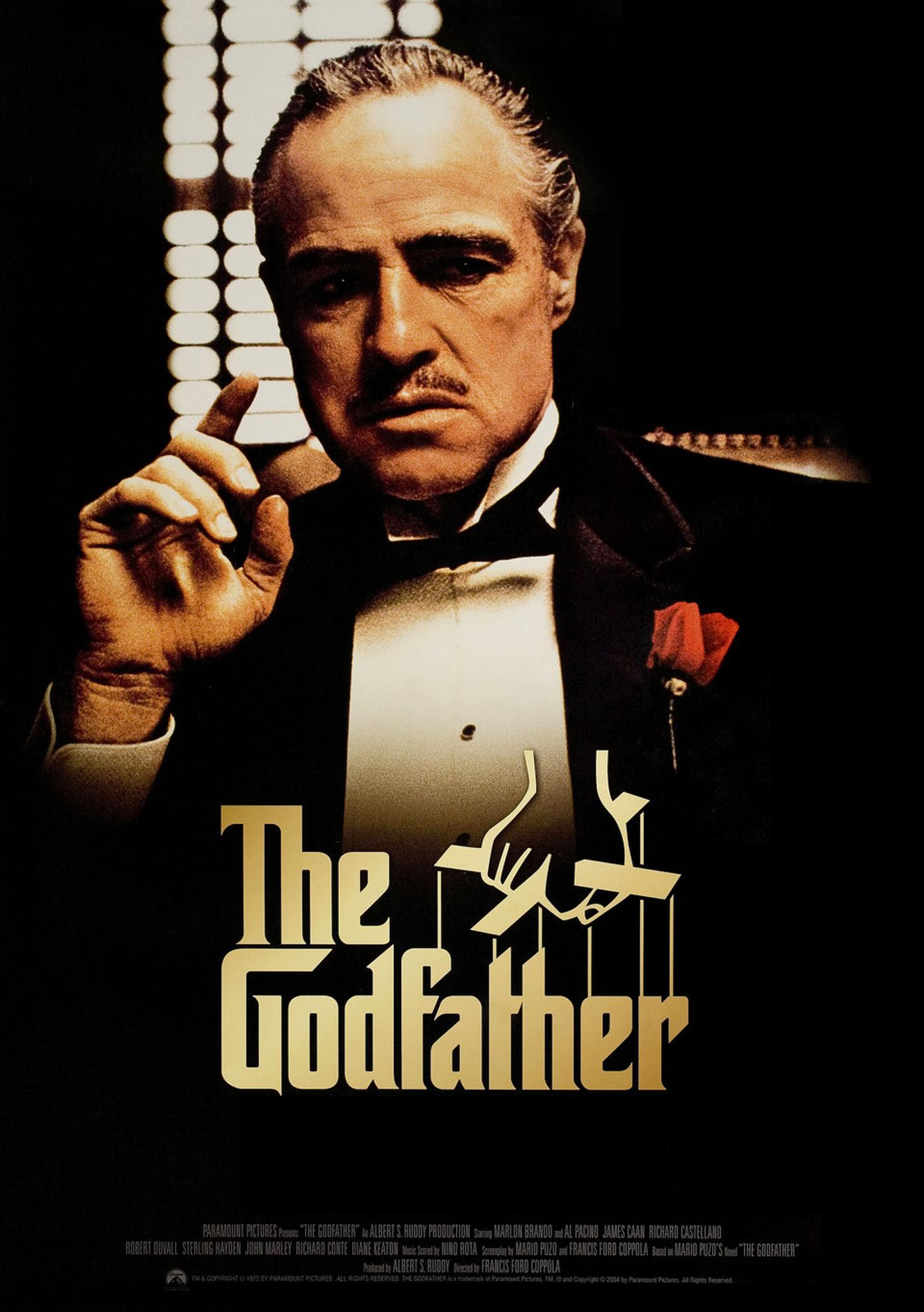the godfather part 1 movie poster